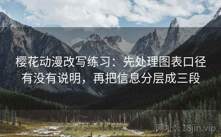 樱花动漫改写练习：先处理图表口径有没有说明，再把信息分层成三段